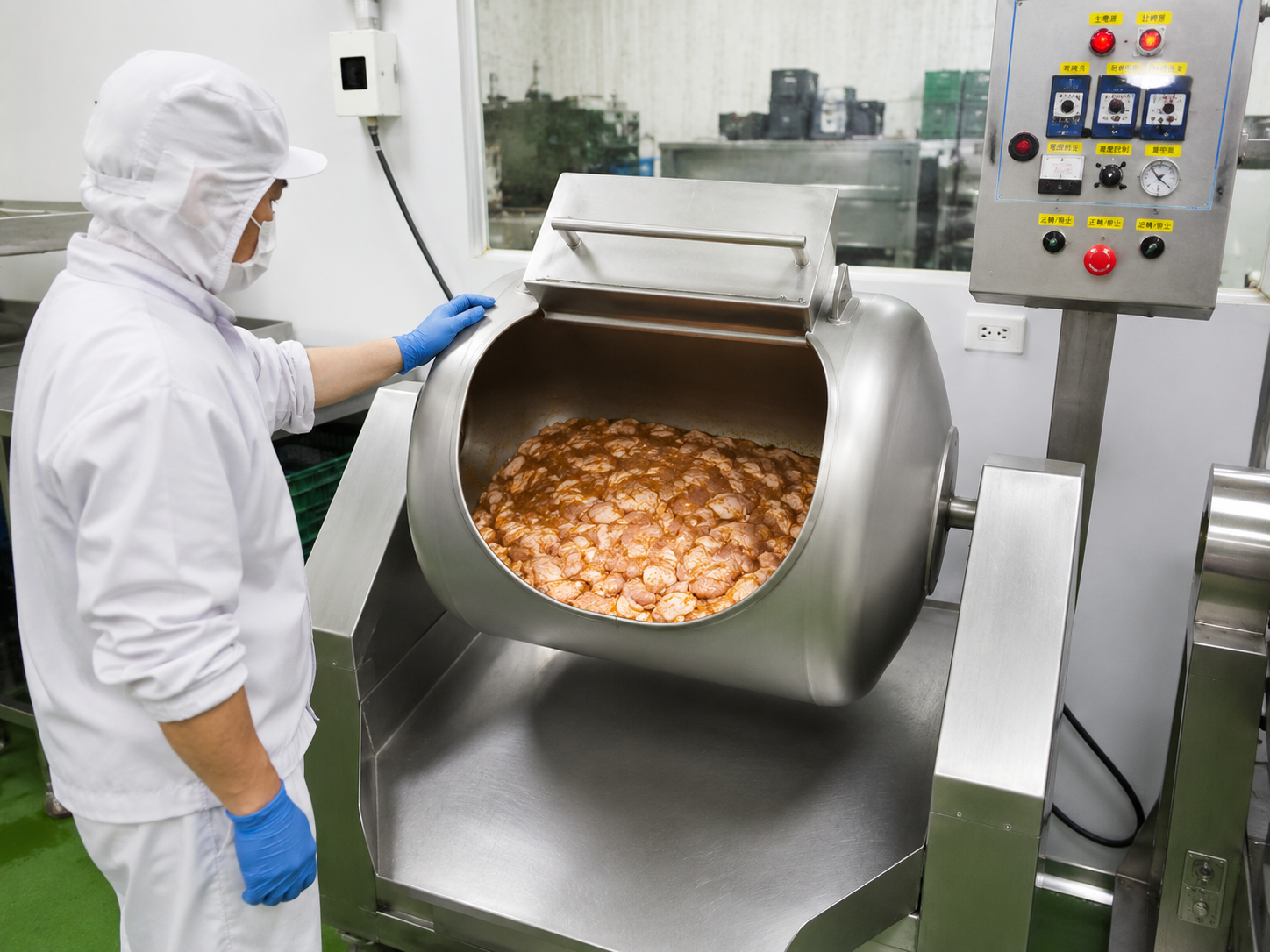 川糧食品-專業肉品醃製與客製研發人員作業實拍