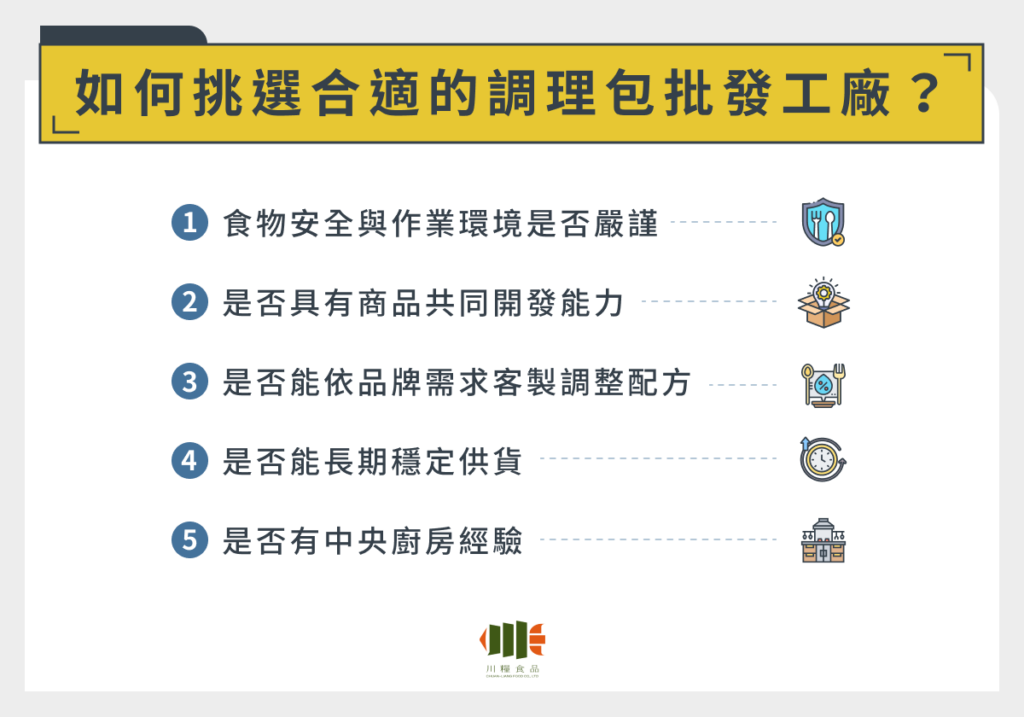 如何挑選合適的調理包批發工廠？5 大重點一次評估

