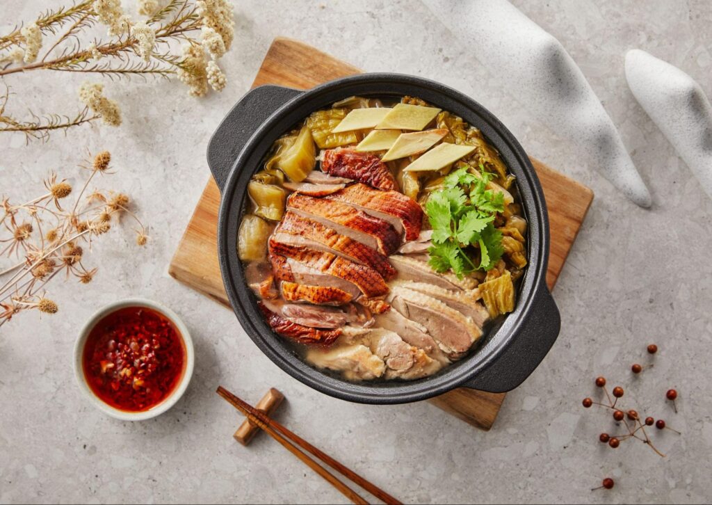 中式風味料理包推薦
：【蔣府宴】鹹菜雙鴨灞
